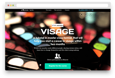 Screenshot of an article about a school for stylists