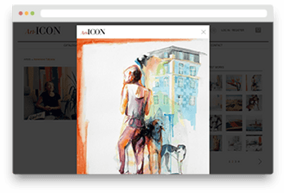 Screenshot of an article about biographies of artists